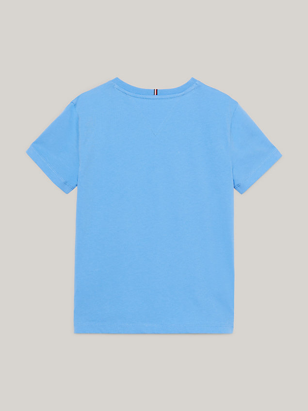 blue hilfiger monotype foil logo t-shirt for girls tommy hilfiger