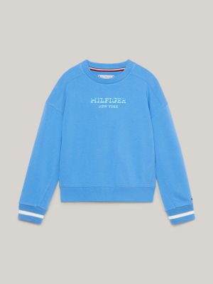 Tommy Hilfiger - Girls Blue Cotton Sweatshirt