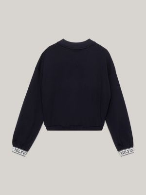 Logo tape 2024 sweatshirt tommy hilfiger