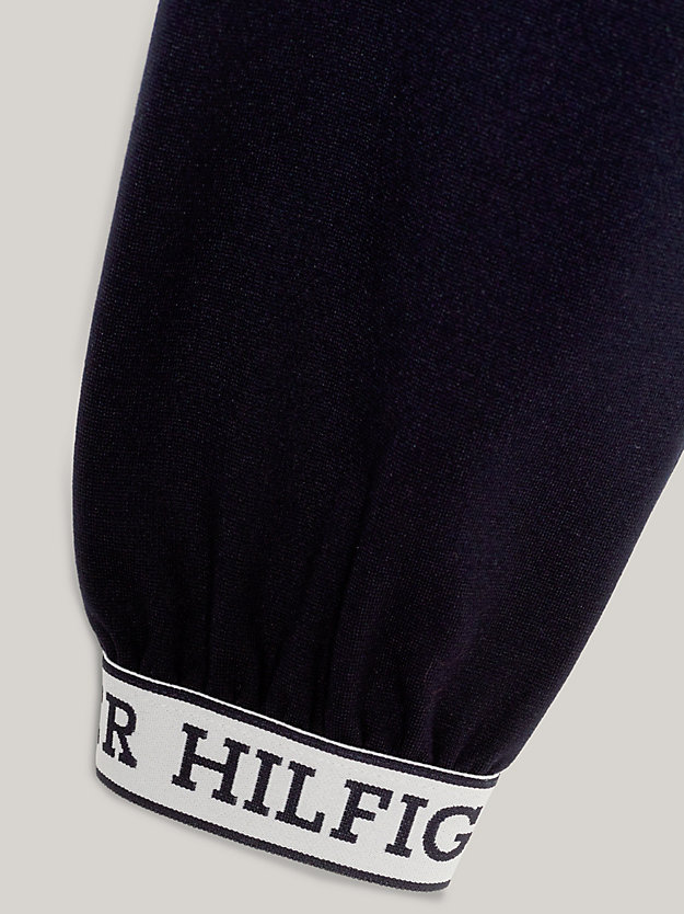 blue hilfiger monotype logo tape sweatshirt for girls tommy hilfiger