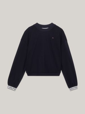 Tommy jeans tape crew hot sale sweatshirt