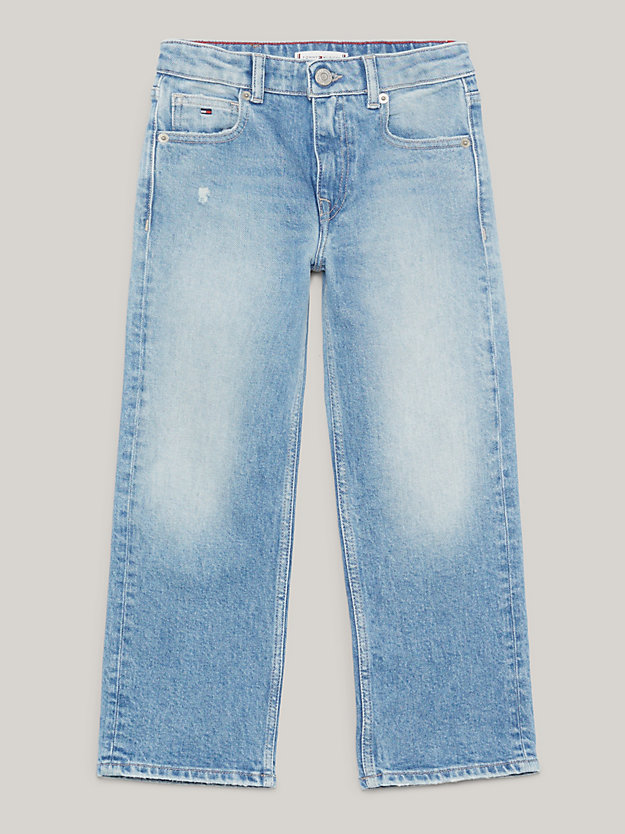 Girlfriend Straight Kontrast-Jeans mit Hanf | Denim | Tommy Hilfiger