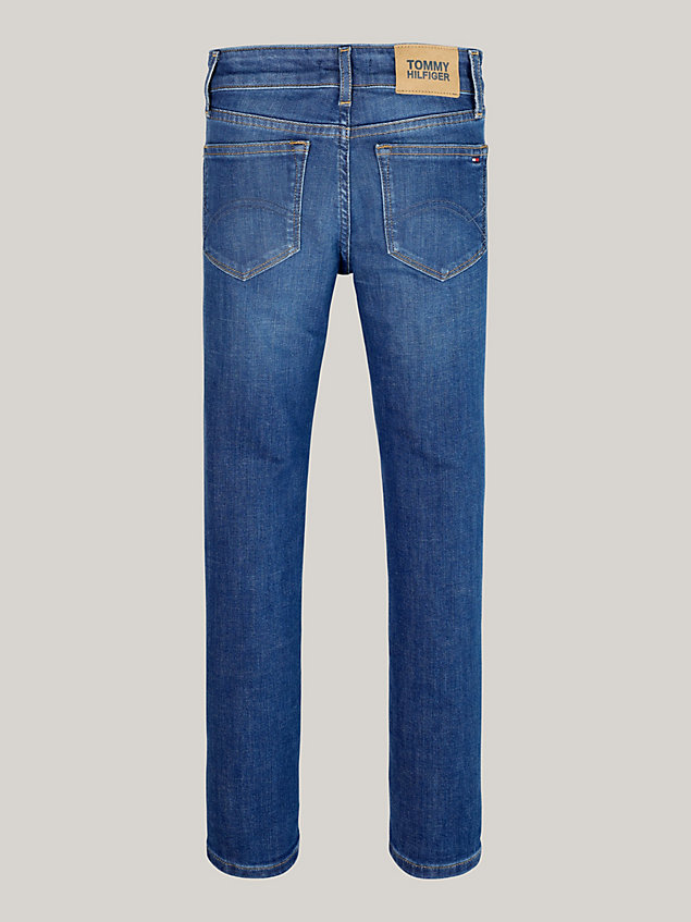 denim nora skinny jeans mit fade-effekt für maedchen - tommy hilfiger