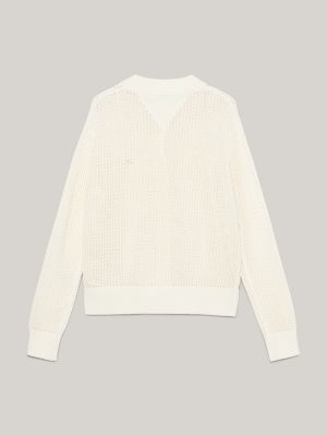 Essential Crochet Cardigan | Beige | Tommy Hilfiger