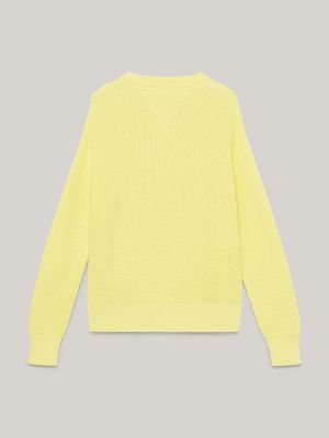 Yellow tommy shop hilfiger jumper