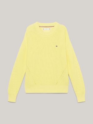 Tommy hilfiger yellow outlet jumper