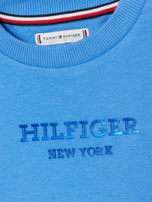 Hilfiger Monotype Foil Logo Sweater Dress, Blue