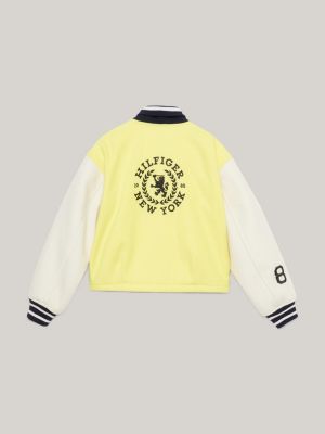 Tommy hilfiger yellow bomber on sale jacket