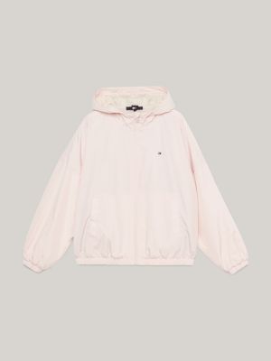 Essential Lightweight Relaxed Fit Hooded Jacket, Pink