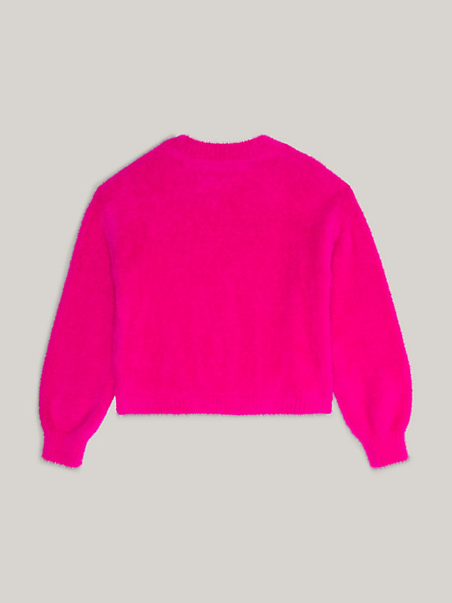 jersey amplio con monograma th pink de nina tommy hilfiger