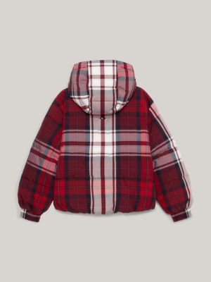 Tartan hooded jacket new arrivals