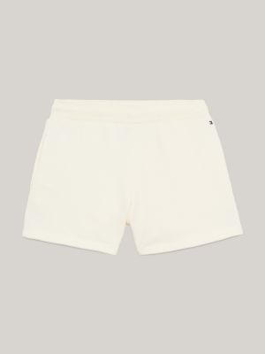 Hilfiger Monotype Foil Logo Relaxed Shorts | Beige | Tommy Hilfiger