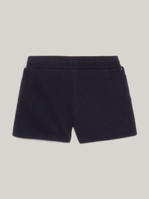 blue hilfiger monotype relaxed fit shorts mit logo für mädchen - tommy hilfiger