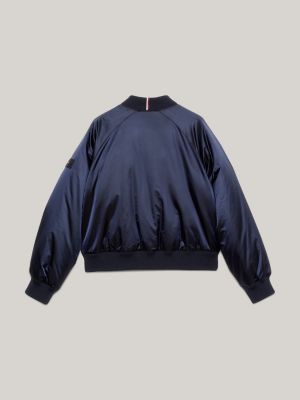 High shine outlet bomber jacket