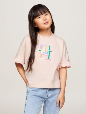 Girls' Tops & T-shirts | Tommy Hilfiger® UK