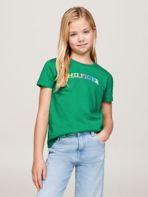 Hilfiger | T-Shirt | Logo Hilfiger Green Monotype Tommy