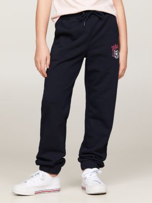 Varsity Logo Relaxed Fit Joggers, Blue
