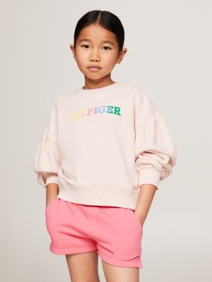 Tommy Hilfiger Kids Girls Red, White & Blue Sweatshirt & Shorts