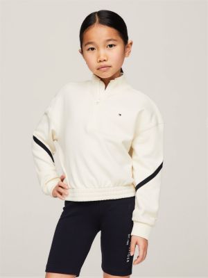 Tommy Hilfiger Little Girl's 2-piece Hacci Ruffle Sweatshirt & joggers Set  in White