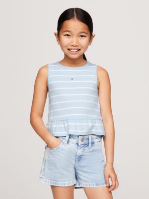 Tommy Hilfiger Kids 2-Pack Heart Flag Crop Bra (Little Kids/Big Kids)