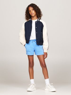 blue essential relaxed fit shorts mit tunnelzug für mädchen - tommy hilfiger