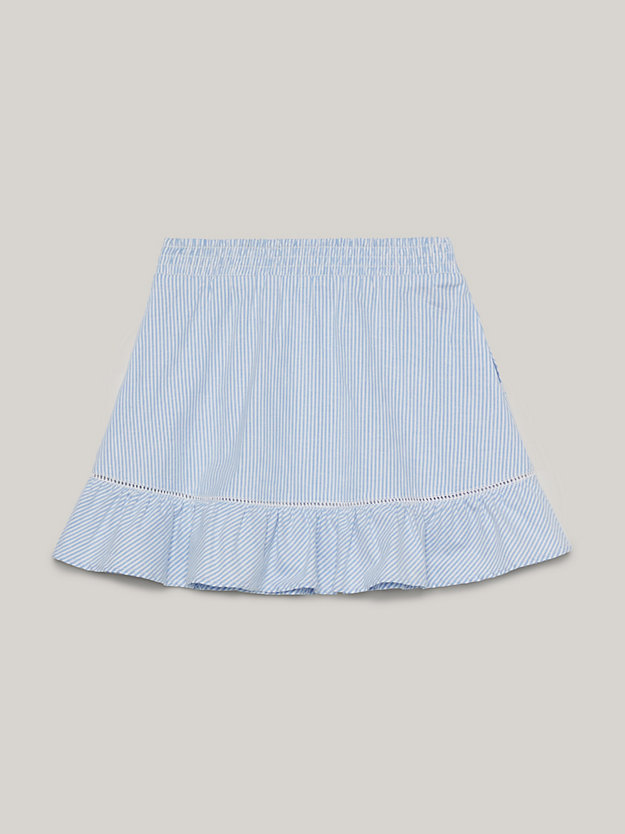 blue essential ithaca stripe mini skirt for girls tommy hilfiger