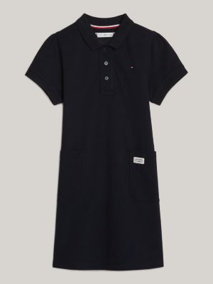 Tommy Hilfiger Girls Short Sleeve Striped Dress : : Clothing,  Shoes & Accessories