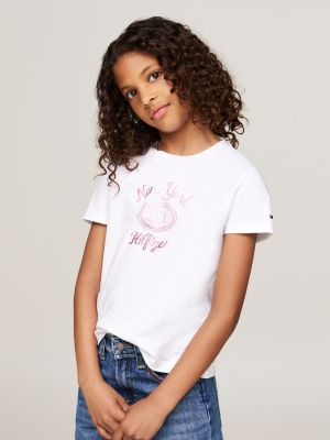 Girls Tops T Shirts Tommy Hilfiger