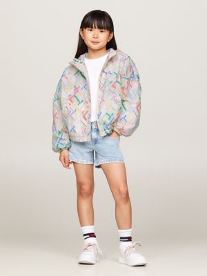 TH Monogram Print Windbreaker Jacket | White | Tommy Hilfiger