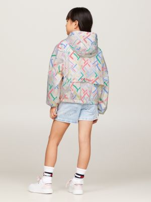 TH Monogram Print Windbreaker Jacket | White | Tommy Hilfiger