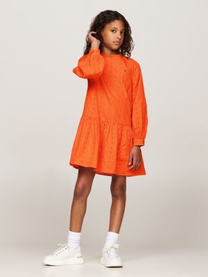 Girls orange dress online