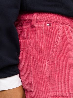 pink corduroy bootcut trousers for girls tommy hilfiger