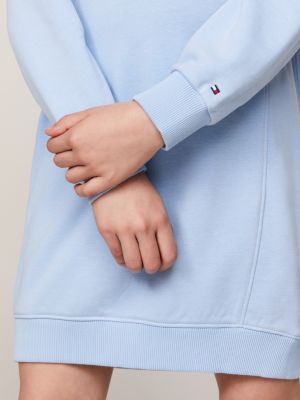 abito pullover essential relaxed fit blu da bambine tommy hilfiger