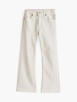 white flared jeans for girls tommy hilfiger