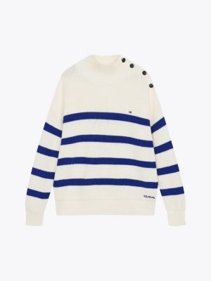 pullover a lupetto multicolore da bambine tommy hilfiger