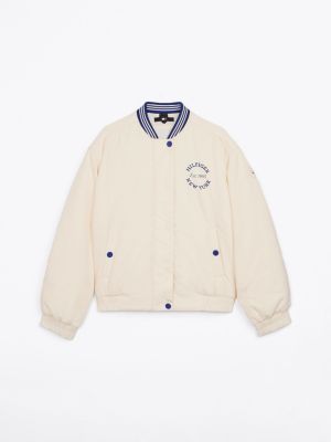 multi sateen varsity bomber jacket for girls tommy hilfiger