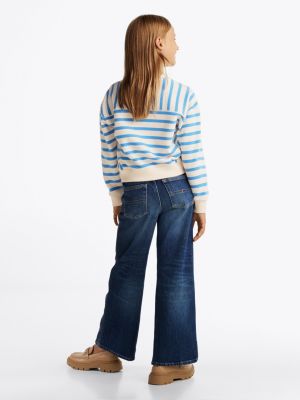 multi stripe relaxed jumper for girls tommy hilfiger