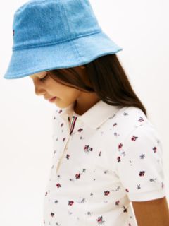 Essential Pleated Short Sleeve Polo Dress — White 2