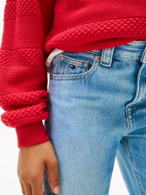 blue girlfriend jeans for girls tommy hilfiger