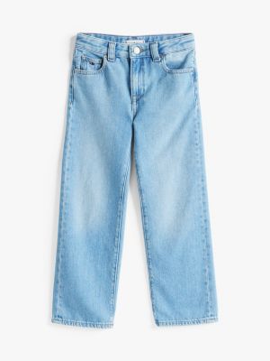 blau girlfriend jeans für mädchen - tommy hilfiger