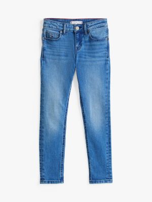 jeans nora skinny fit blu da bambine tommy hilfiger