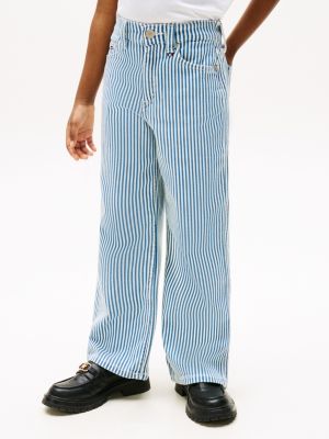 blue stripe jeans for girls tommy hilfiger