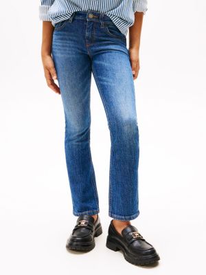 blue flared jeans for girls tommy hilfiger