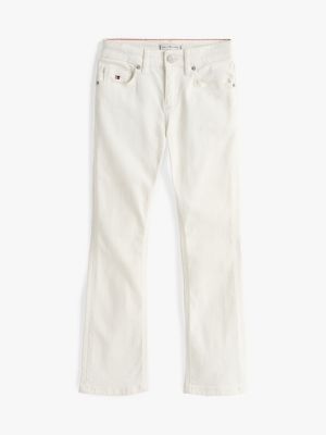 grey white flared jeans for girls tommy hilfiger