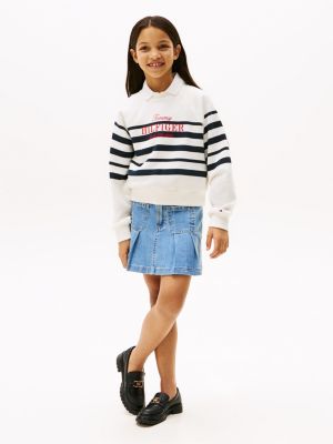 multi sweatshirt mit aufgesticktem logo für mädchen - tommy hilfiger