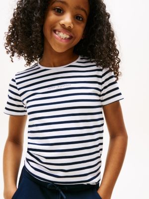 multi t-shirt and shorts set for girls tommy hilfiger