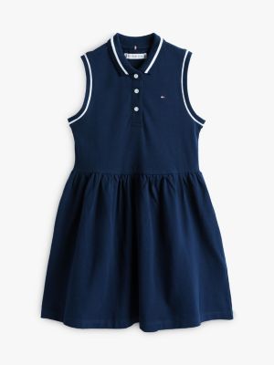 multi sleeveless polo dress for girls tommy hilfiger