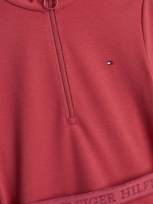 robe ajustée et évasée adaptive rouge pour filles tommy hilfiger