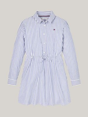 blue ithaca stripe shirt dress for girls tommy hilfiger