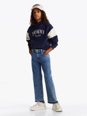 sweat à capuche colour-block universitaire plusieurs couleurs pour filles tommy hilfiger